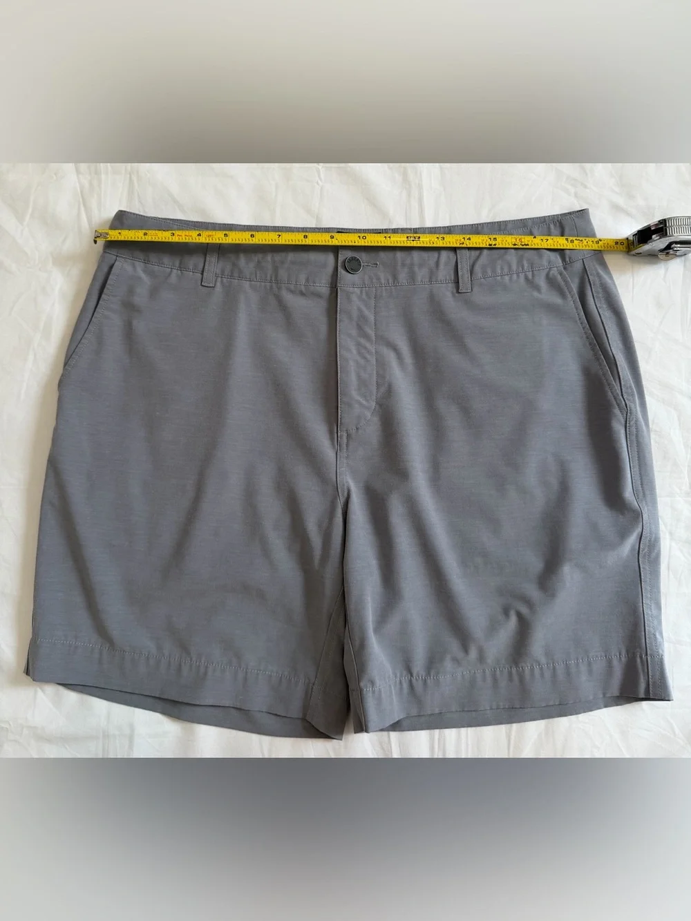 Faherty Men’s All Day Shorts 7” Gray Size 36 Chino Drawstring